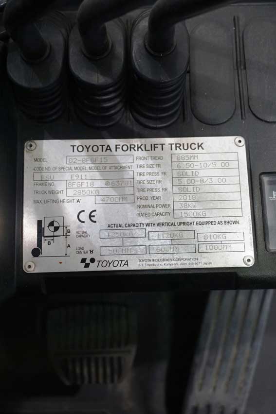 Газовий навантажувач Toyota 02-8FGF15 2018_2