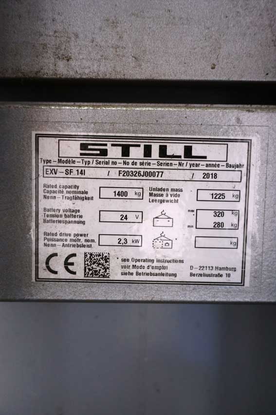 Штабелер Still EXV-SF 14i 2018_18