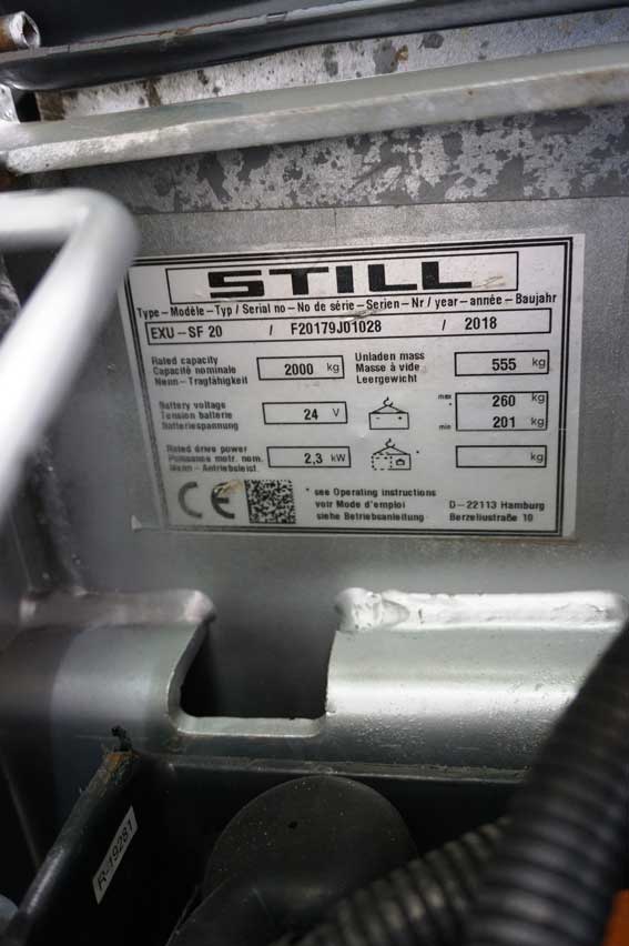 Електричний візок Still EXU-SF 20 2018_1