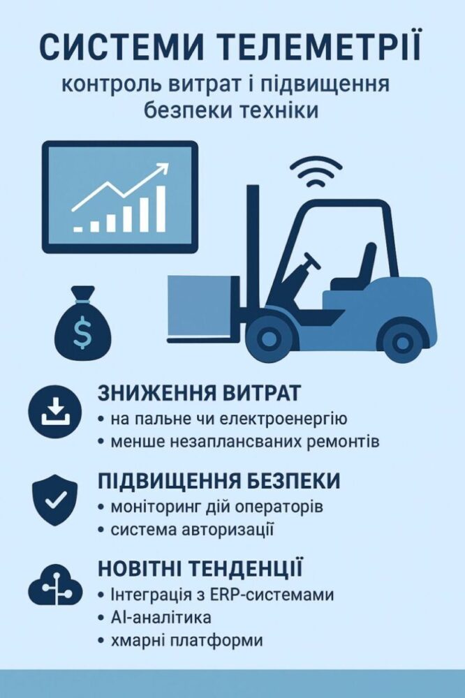 Системи телеметрії: контроль витрат і підвищення безпеки техніки