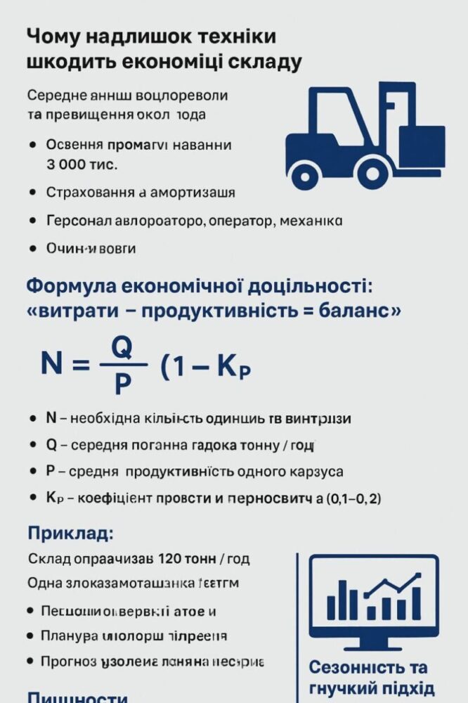 Розрахунок оптимальної кількості техніки: як не переплачувати за простої