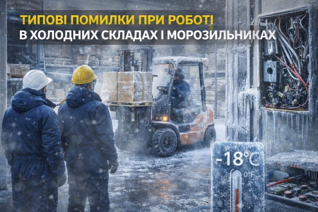 Типові помилки при роботі в холодних складах і морозильниках