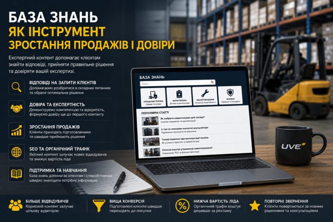 База знань як інструмент зростання продажів і довіри